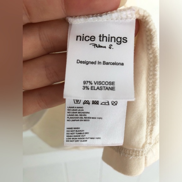 nice things by Paloma Santaolalla Barcelona- T - sand colored easy breezy beachy - Picture 8 of 15